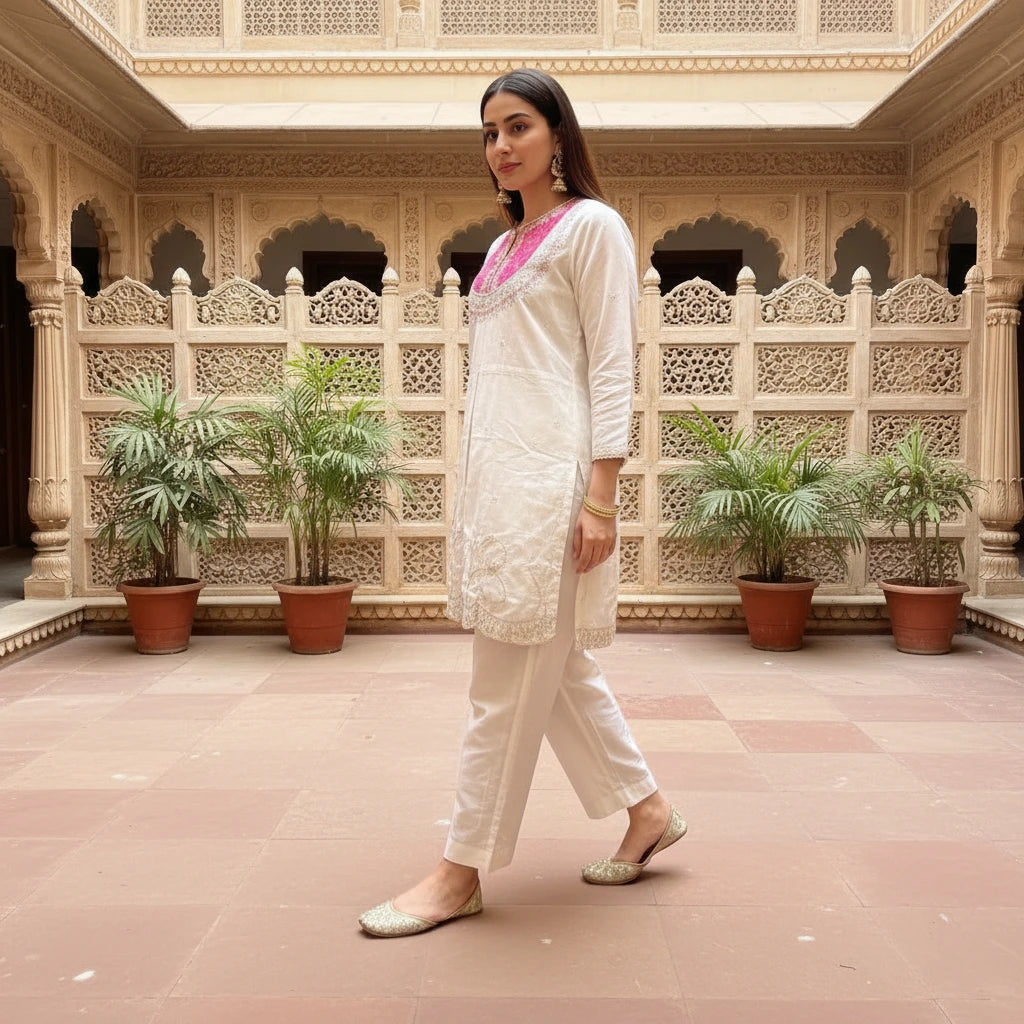 PINK FROST ethnic coord set for women