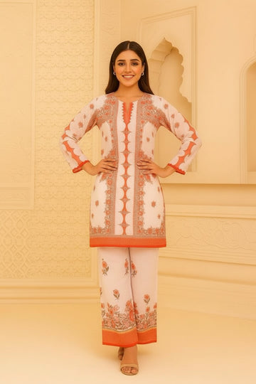 ORANGE UTSAV ethnic everyday coord set for women